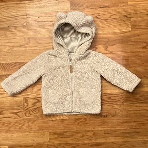 Carter's Cream Fleece Kids' Hoodie 12 mo